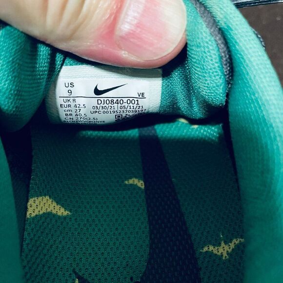 Nike Air Zoom Pegasus 38 OREGON Fighting DUCKS Green 9 US DJ0840 001 Wmns 10.5 - Picture 9 of 9